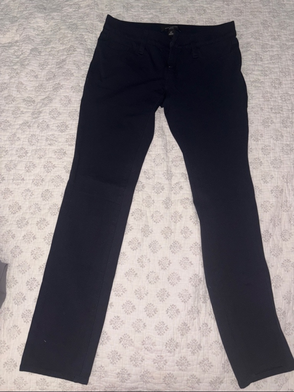 Ann Taylor Petite Dark Navy Dress Pants